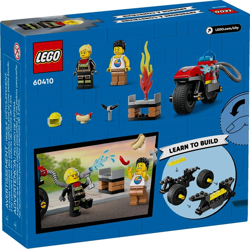 LEGO CITY FIRE RESCUE - JUEGO DE JUGUETE DE BOMBEROS PARA NIÑOS DE 4 AÑOS EN ADELANTE, INCLUYE - 6