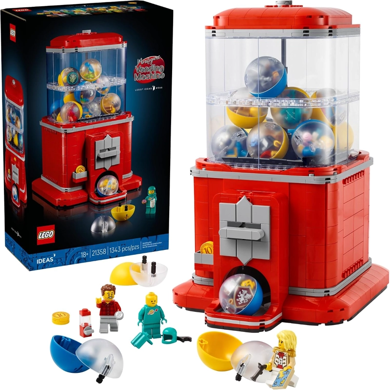 LEGO IDEAS MINIFIGURE - JUEGO DE CONSTRUCCION DE MAQUINAS EXPENDEDORAS PARA ADULTOS, DECORACION - 1
