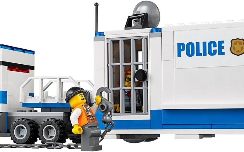 JUGUETE DE CONSTRUCCION DEL CENTRO DE MANDO MOVIL DE LA POLICIA DE LA CIUDAD DE LEGO, CAMION, - 2