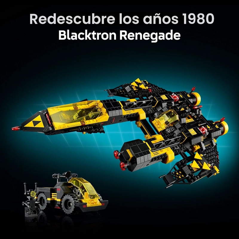 LEGO ICONS BLACKTRON RENEGADE - KIT DE MAQUILLAJE DE BRICOLAJE PARA ADULTOS DE 18 AÑOS - BLOQUES - 4
