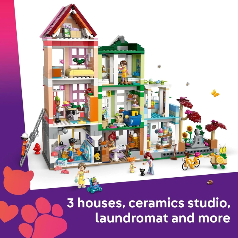 LEGO FRIENDS HEARTLAKE CITY APARTMENTS Y STORES - JUEGO DE CONSTRUCCION DE JUGUETES PARA NIÑOS, - 3