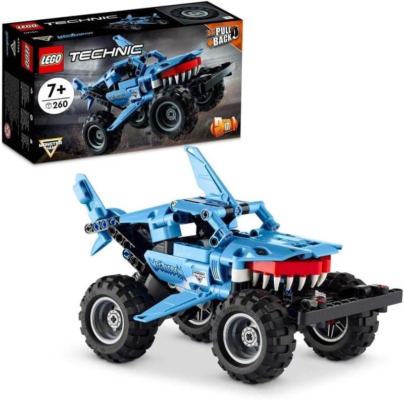 LEGO 42134 TECHNIC MONSTER JAM MEGALODON, AUTO DE TIBURON 2 EN 1 PARA AUTO DE CARRERAS BAJAS LUSCA - 1
