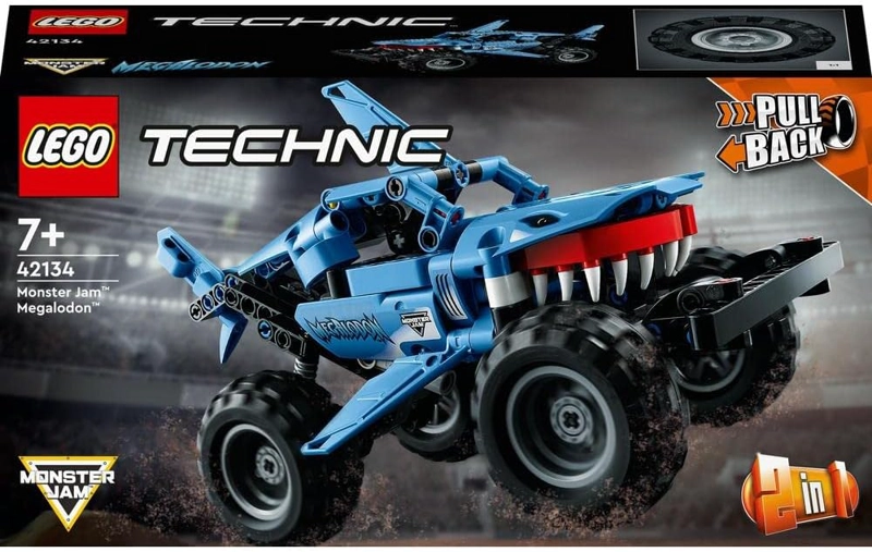 LEGO 42134 TECHNIC MONSTER JAM MEGALODON, AUTO DE TIBURON 2 EN 1 PARA AUTO DE CARRERAS BAJAS LUSCA - 3