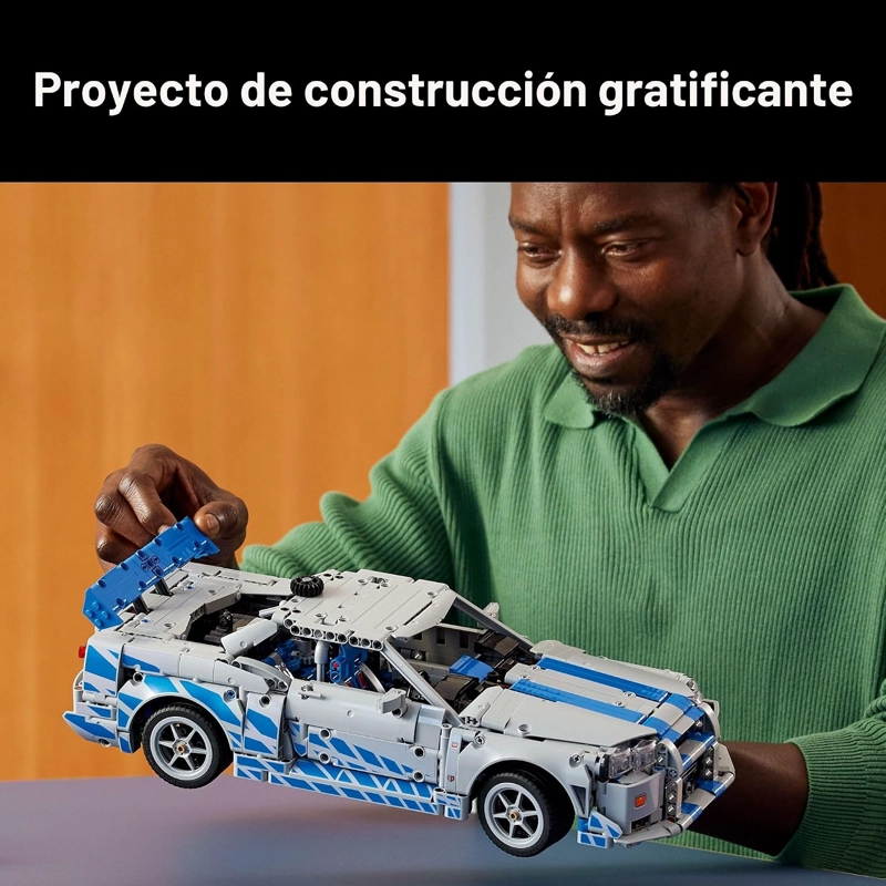 LEGO TECHNIC 2 FAST 2 FURIOUS NISSAN SKYLINE GT-R R34 COCHE - KIT DE MAQUILLAJE DE BRICOLAJE - 3