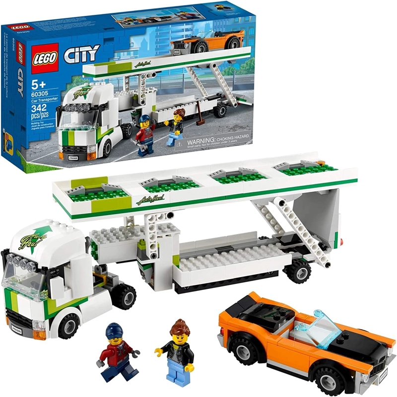 LEGO CITY CAR TRANSPORTER 60305 KIT DE MAQUILLAJE DE CONSTRUCCION JUEGO DE JUGUETE PARA NIÑOS, - 1