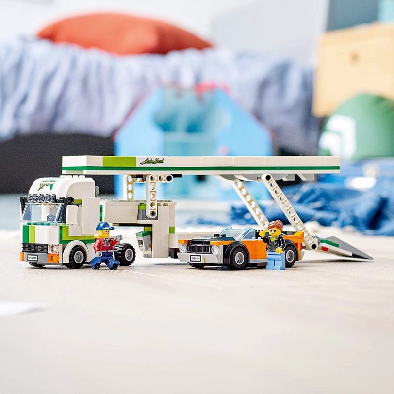 LEGO CITY CAR TRANSPORTER 60305 KIT DE MAQUILLAJE DE CONSTRUCCION JUEGO DE JUGUETE PARA NIÑOS, - 4