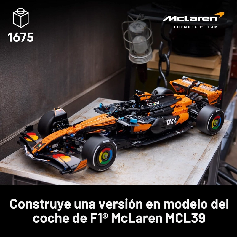 LEGO TECHNIC MCLAREN MCL39 F1 - JUEGO DE CONSTRUCCION DE AUTOMOVIL PARA ADULTOS, DECORACION - 2