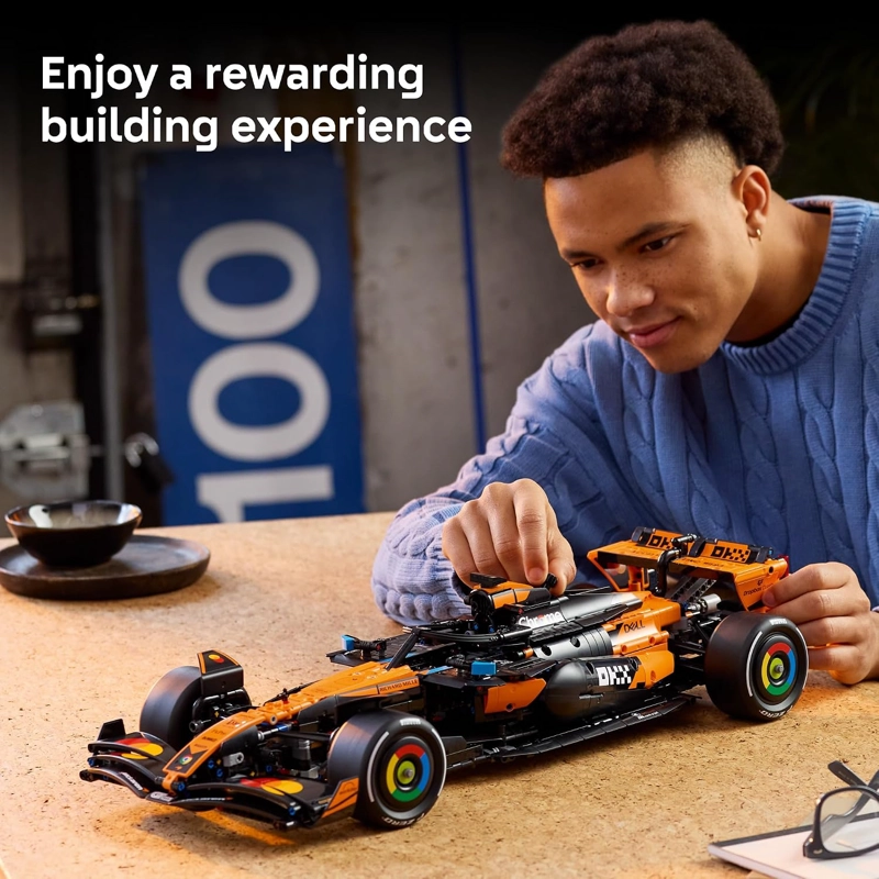 LEGO TECHNIC MCLAREN MCL39 F1 - JUEGO DE CONSTRUCCION DE AUTOMOVIL PARA ADULTOS, DECORACION - 4