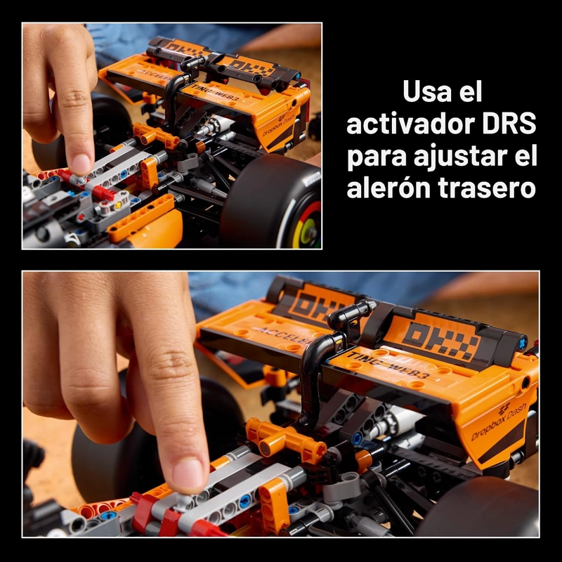 LEGO TECHNIC MCLAREN MCL39 F1 - JUEGO DE CONSTRUCCION DE AUTOMOVIL PARA ADULTOS, DECORACION - 5