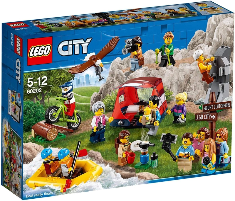 LEGO CITY PEOPLE PACK PAQUETE - OUTDOOR ADVENTURES 60202 KIT DE MAQUILLAJE DE CONSTRUCCION 164 - 1