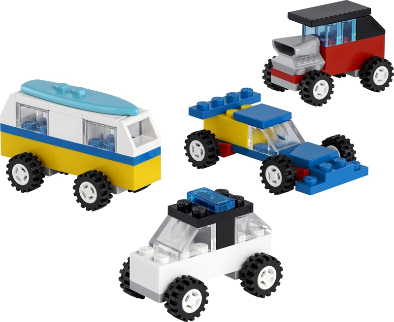 LEGO CLASSIC 30510 90 YEARS OF CARS - JUEGO DE 71 PIEZAS DE AUTOS ICONICOS CON 4 MINI AUTOS - 3
