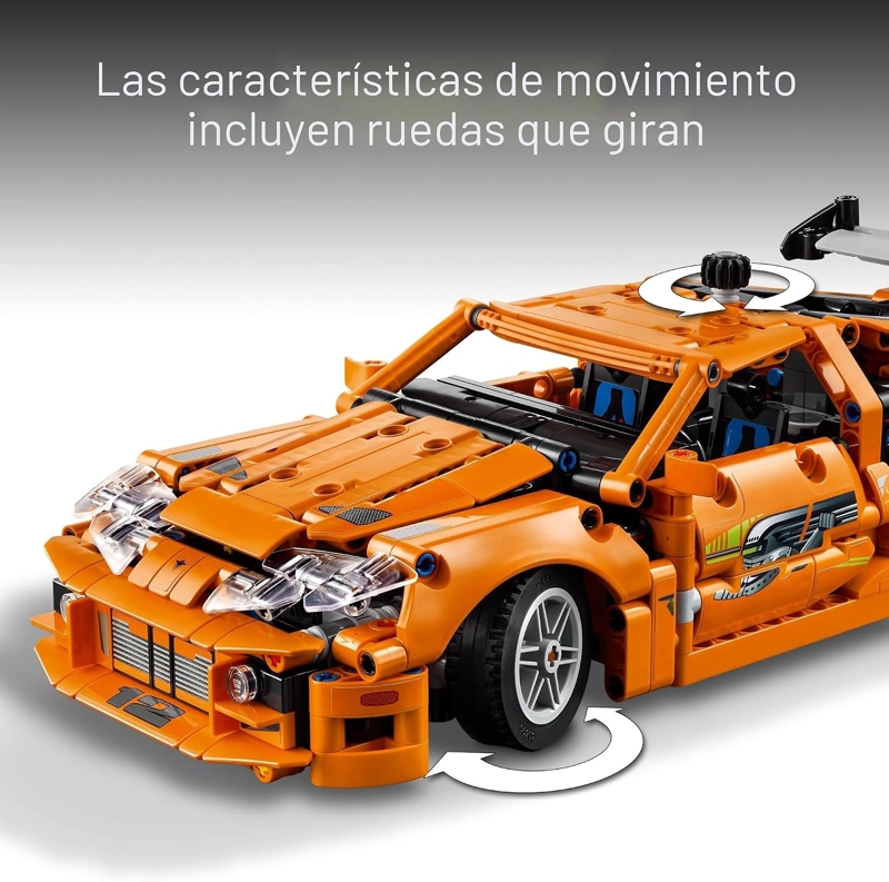 LEGO TECHNIC FAST Y FURIOUS TOYOTA SUPRA MK4 KIT DE MAQUILLAJE DE CONSTRUCCION - AUTO DE JUGUETE - 5