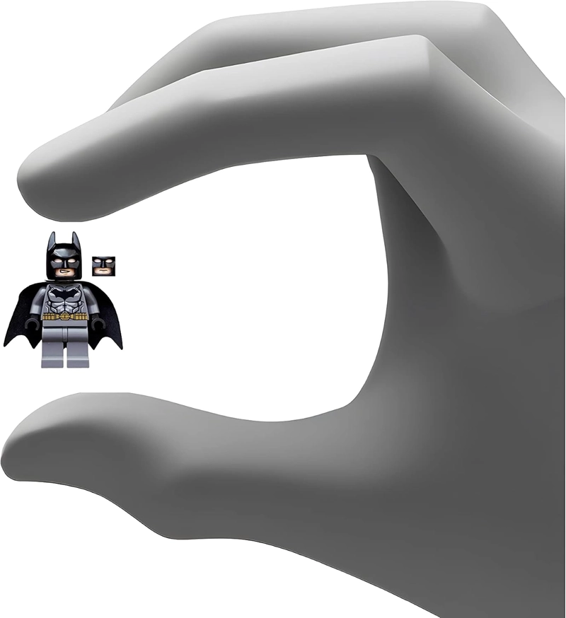 LEGO DC COMICS SUPER HEROES BATMAN MINIFIGURA - BATMAN CINTURON GRIS OSCURO ORO - 2