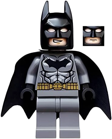 LEGO DC COMICS SUPER HEROES BATMAN MINIFIGURA - BATMAN CINTURON GRIS OSCURO ORO - 3