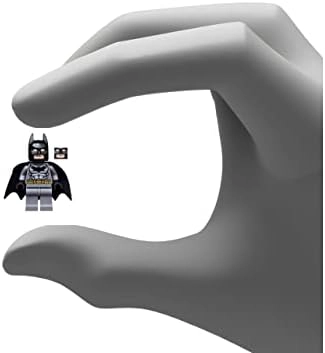 LEGO DC COMICS SUPER HEROES BATMAN MINIFIGURA - BATMAN CINTURON GRIS OSCURO ORO - 4
