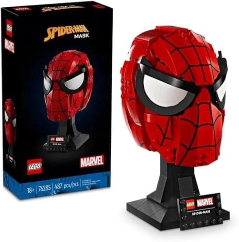 LEGO MARVEL 76285 - MASCARA DE SPIDER-MAN, COLOR ROJO - 2