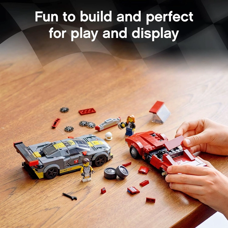LEGO SPEED CHAMPIONS CHEVROLET CORVETTE C8.R RACE CAR Y 1969 CHEVROLET CORVETTE 76903 KIT - 5