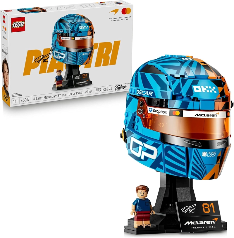 LEGO EDITIONS MCLAREN MASTERCARD F1 TEAM OSCAR PIASTRI CASCO JUEGO DE CONSTRUCCION - 1