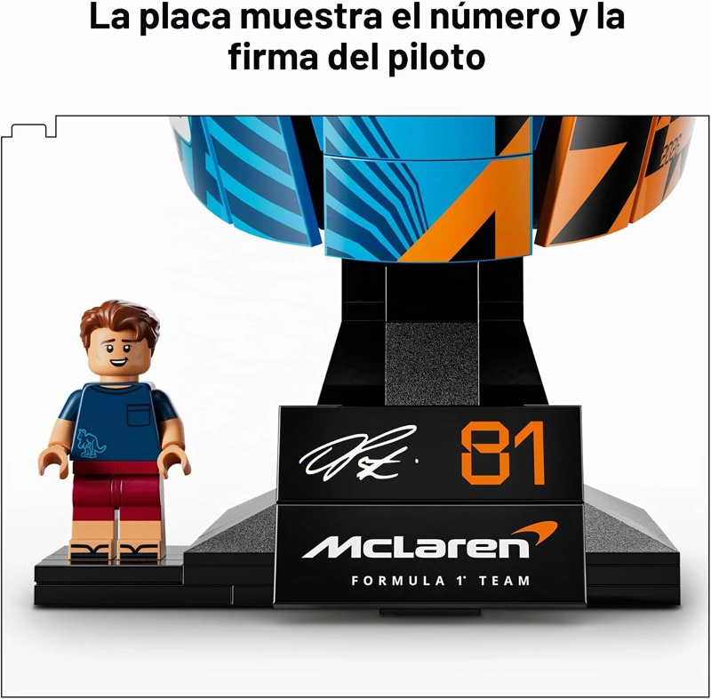 LEGO EDITIONS MCLAREN MASTERCARD F1 TEAM OSCAR PIASTRI CASCO JUEGO DE CONSTRUCCION - 4