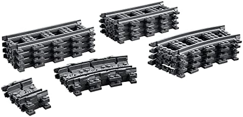LEGO CITY TRACKS - JUEGO DE EXPANSION DE VIAS DE TREN - 20 PIEZAS ADICIONALES COMPATIBLES - 5