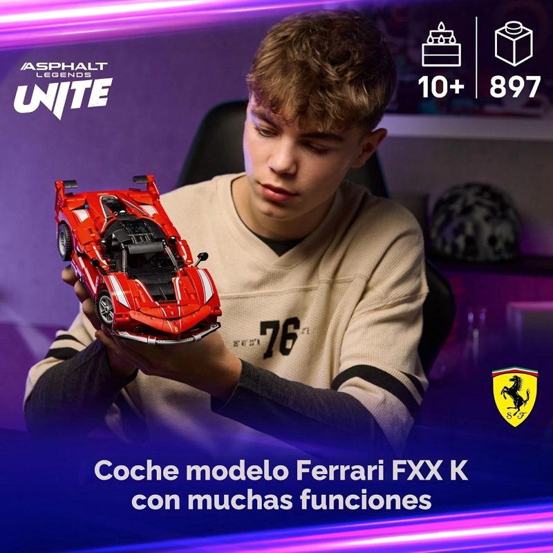 LEGO TECHNIC FERRARI FXX K COCHE DE JUGUETE - JUGUETE DE CONSTRUCCION PARA NIÑAS Y NIÑOS, A PARTIR - 2