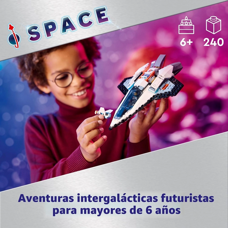 LEGO CITY NAVE ESPACIAL INTERESTELAR DE JUGUETE PARA NIÑOS, JUEGO DE CONSTRUCCION ESPACIAL CREATIVA - 2