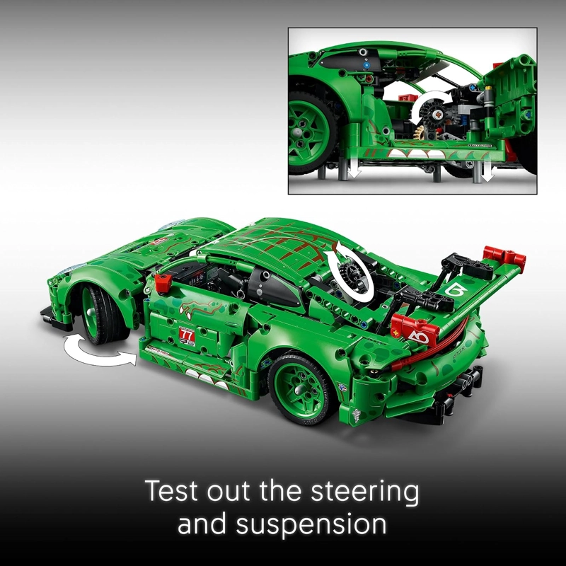 LEGO TECHNIC PORSCHE 911 GT3 R REXY AO - JUGUETE DE CONSTRUCCION DE AUTOS DE CARRERAS PARA NIÑOS - 4