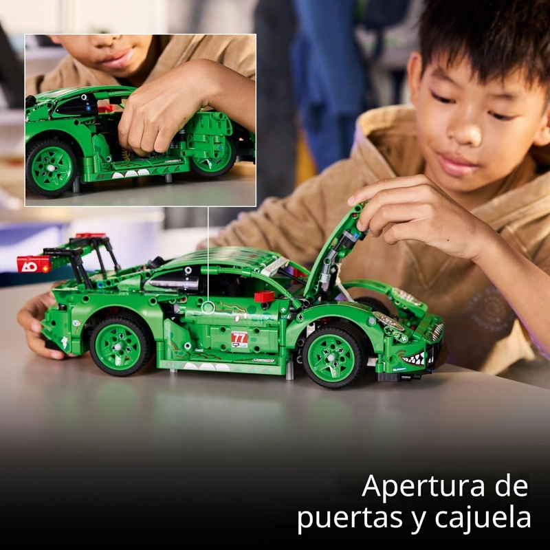LEGO TECHNIC PORSCHE 911 GT3 R REXY AO - JUGUETE DE CONSTRUCCION DE AUTOS DE CARRERAS PARA NIÑOS - 5