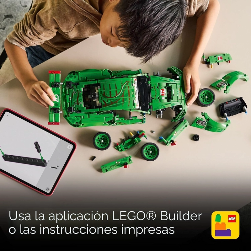LEGO TECHNIC PORSCHE 911 GT3 R REXY AO - JUGUETE DE CONSTRUCCION DE AUTOS DE CARRERAS PARA NIÑOS - 6