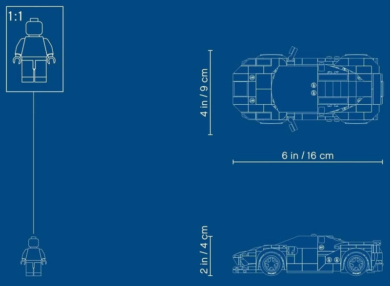 LEGO SPEED CHAMPIONS 76895 FERRARI F8 TRIBUTO - AUTOS DE JUGUETE PARA NIÑOS, KIT DE MAQUILLAJE - 3