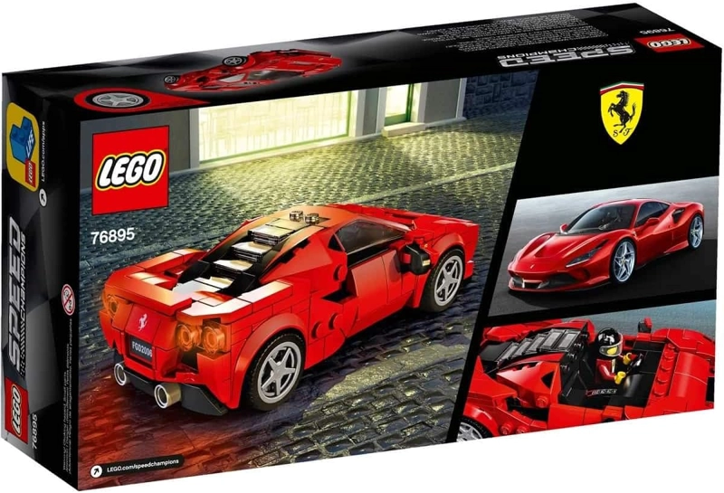 LEGO SPEED CHAMPIONS 76895 FERRARI F8 TRIBUTO - AUTOS DE JUGUETE PARA NIÑOS, KIT DE MAQUILLAJE - 4
