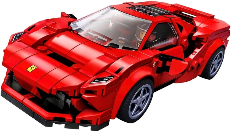 LEGO SPEED CHAMPIONS 76895 FERRARI F8 TRIBUTO - AUTOS DE JUGUETE PARA NIÑOS, KIT DE MAQUILLAJE - 5
