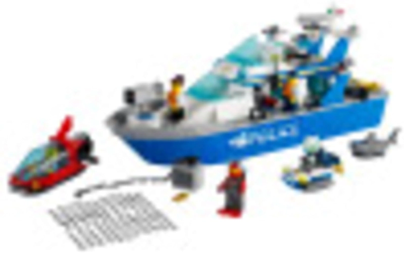 LEGO CITY POLICE PATROL BOAT 60277 KIT DE MAQUILLAJE DE CONSTRUCCION JUGUETE GENIAL DE POLICIA - 3