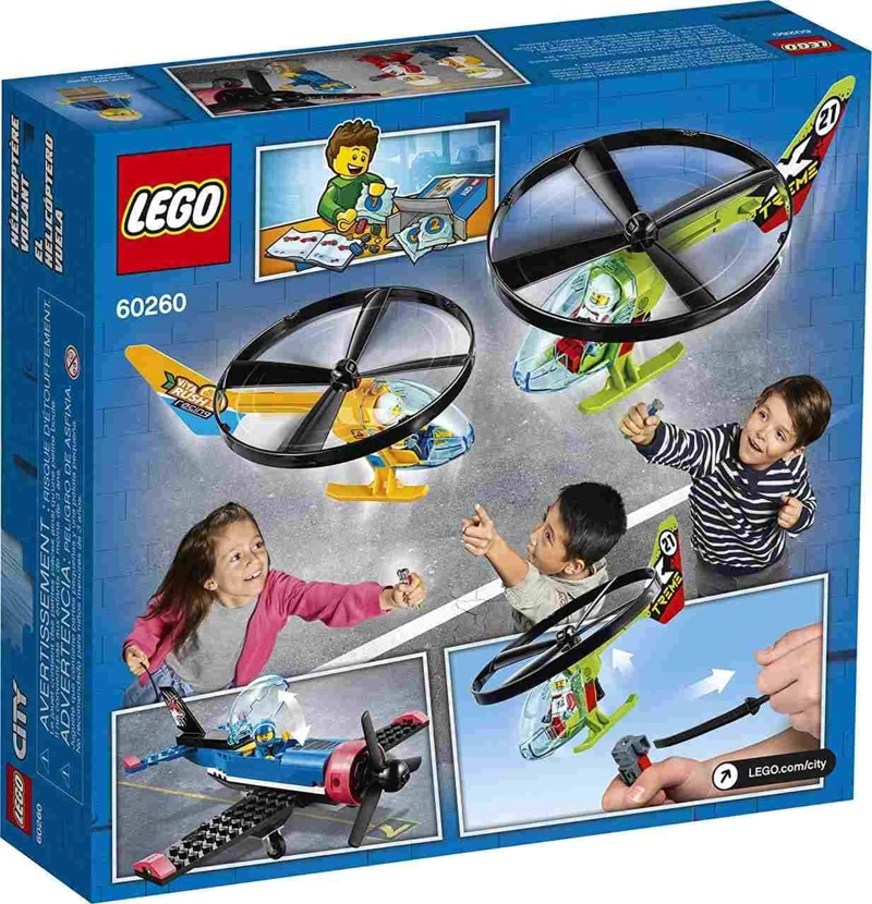 LEGO CITY AIR RACE 60260 - HELICOPTERO VOLADOR DE JUGUETE, INCLUYE 2 HELICOPTEROS RIPCORD, JUGUETE - 3