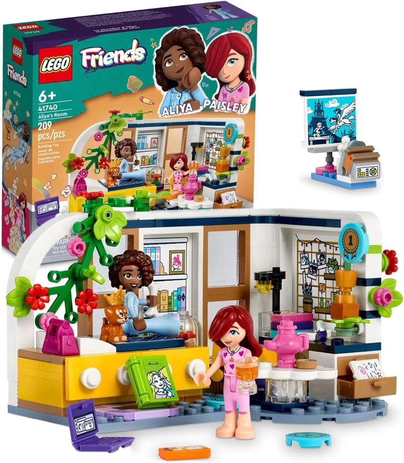 LEGO FRIENDS ALIYA S ROOM BUILDING KIT DE MAQUILLAJE SET 41740 - JUEGO DE JUGUETES COLECCIONABLES, - 1