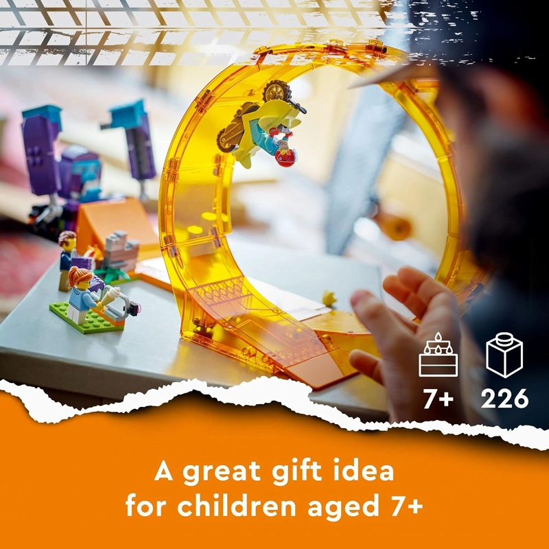 LEGO CITY STUNTZ SMASHING CHIMPANCE  STUNT LOOP 60338 - JUEGO DE JUGUETES DE CONSTRUCCION - 6