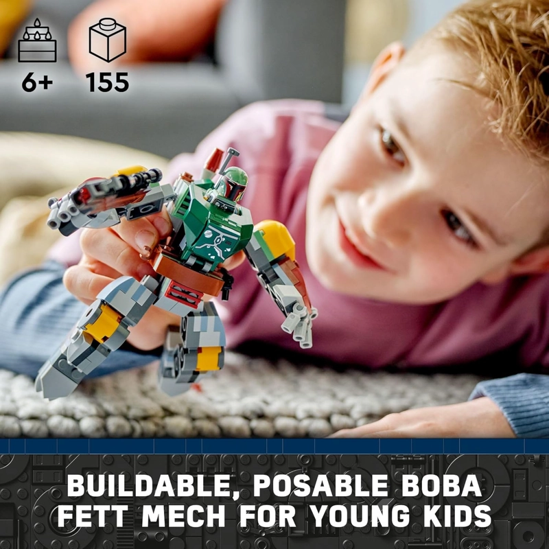 LEGO STAR WARS BOBA FETT MECH FIGURA DE ACCION CONSTRUIBLE DE STAR WARS, MECH POSABLE INSPIRADO - 2