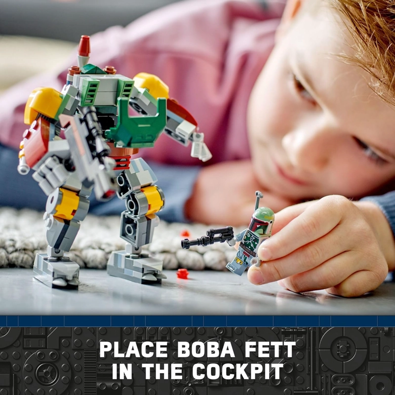 LEGO STAR WARS BOBA FETT MECH FIGURA DE ACCION CONSTRUIBLE DE STAR WARS, MECH POSABLE INSPIRADO - 3