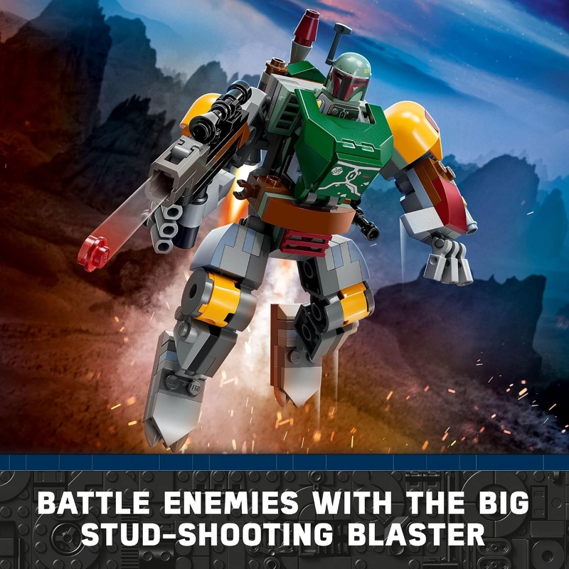 LEGO STAR WARS BOBA FETT MECH FIGURA DE ACCION CONSTRUIBLE DE STAR WARS, MECH POSABLE INSPIRADO - 4