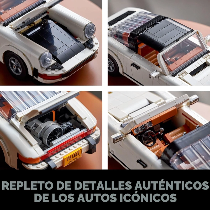 LEGO ICONS PORSCHE 911 10295 - JUEGO DE CONSTRUCCION, TURBO TARGA COLECCIONABLE, KIT DE MAQUILLAJE - 6