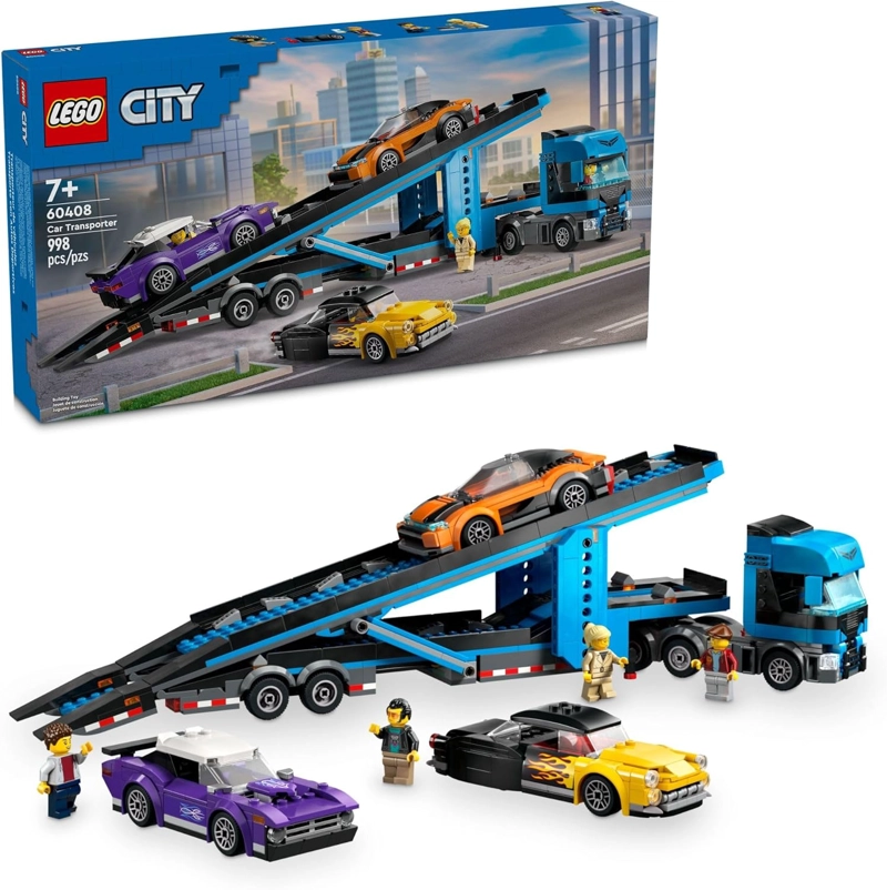 LEGO CITY CAMION TRANSPORTADOR DE AUTOS CON AUTOS DEPORTIVOS JUEGO DE CONSTRUCCION - JUGUETE - 1
