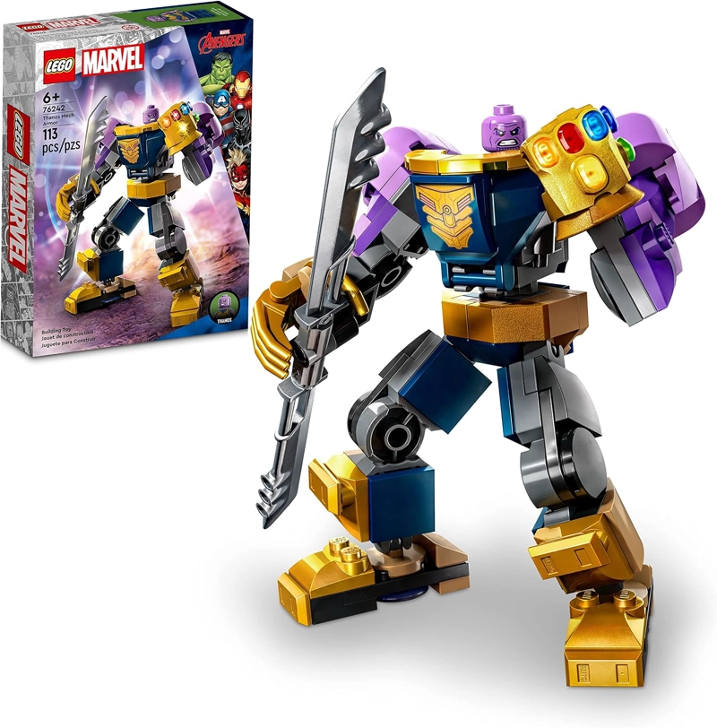 LEGO MARVEL THANOS MECH ARMOR 76242, CONJUNTO DE FIGURAS DE ACCION DE LOS VENGADORES, JUGUETE - 1