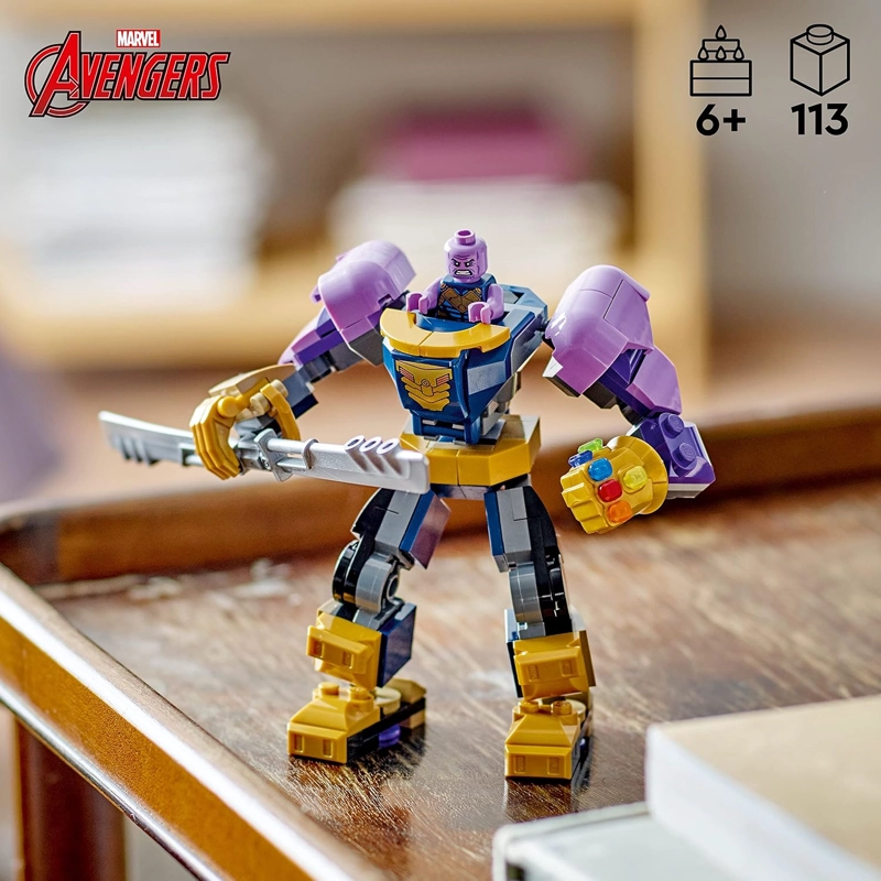 LEGO MARVEL THANOS MECH ARMOR 76242, CONJUNTO DE FIGURAS DE ACCION DE LOS VENGADORES, JUGUETE - 2