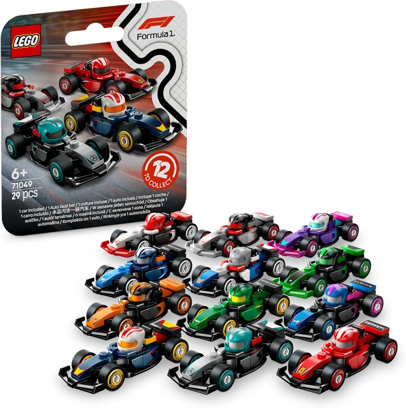 PAQUETE DE 12 AUTOS DE CARRERAS F1 - LEGO COLLECTIBLES - 1