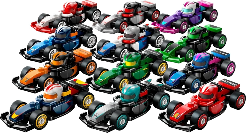 PAQUETE DE 12 AUTOS DE CARRERAS F1 - LEGO COLLECTIBLES - 3