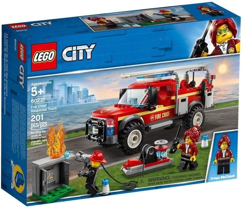 LEGO CITY FIRE CHIEF RESPONSE TRUCK 60231 KIT DE MAQUILLAJE DE CONSTRUCCION 201 PIEZAS - 1