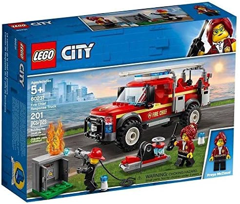LEGO CITY FIRE CHIEF RESPONSE TRUCK 60231 KIT DE MAQUILLAJE DE CONSTRUCCION 201 PIEZAS - 4