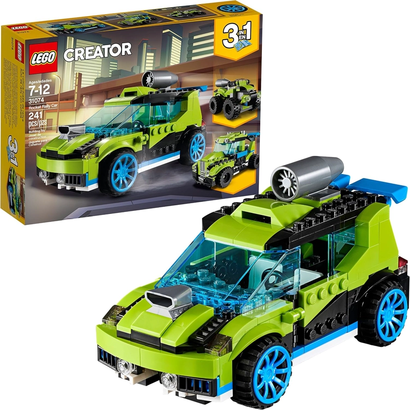 LEGO CREATOR 3IN1 ROCKET RALLY CAR 31074 - KIT DE MAQUILLAJE SET DE CONSTRUCCION 241 PIEZAS - 1