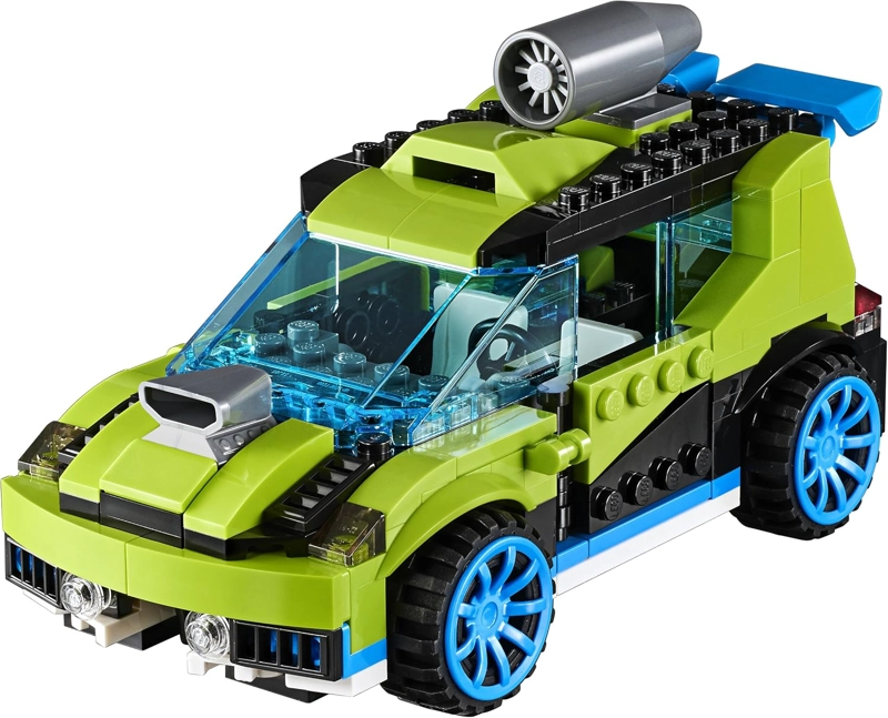 LEGO CREATOR 3IN1 ROCKET RALLY CAR 31074 - KIT DE MAQUILLAJE SET DE CONSTRUCCION 241 PIEZAS - 3