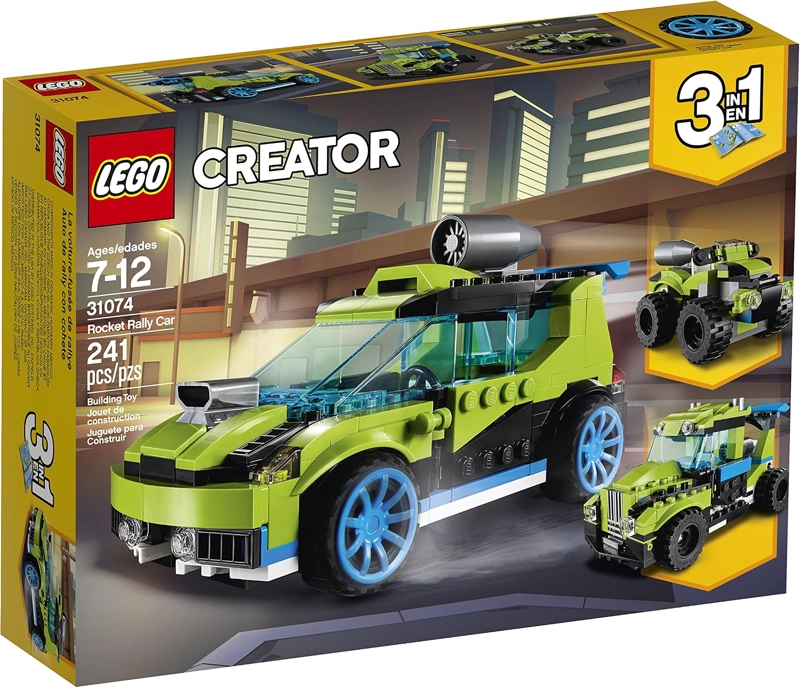 LEGO CREATOR 3IN1 ROCKET RALLY CAR 31074 - KIT DE MAQUILLAJE SET DE CONSTRUCCION 241 PIEZAS - 4